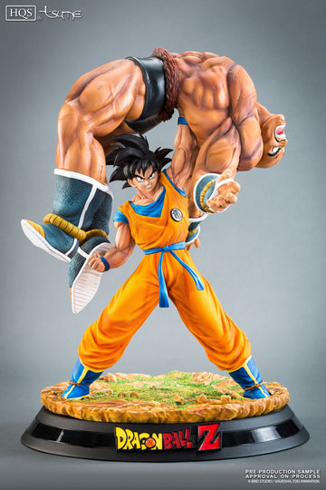 DBZ Goku vs Nappa Iconic FIght Scene Final Pose Figurine| 42 CM |