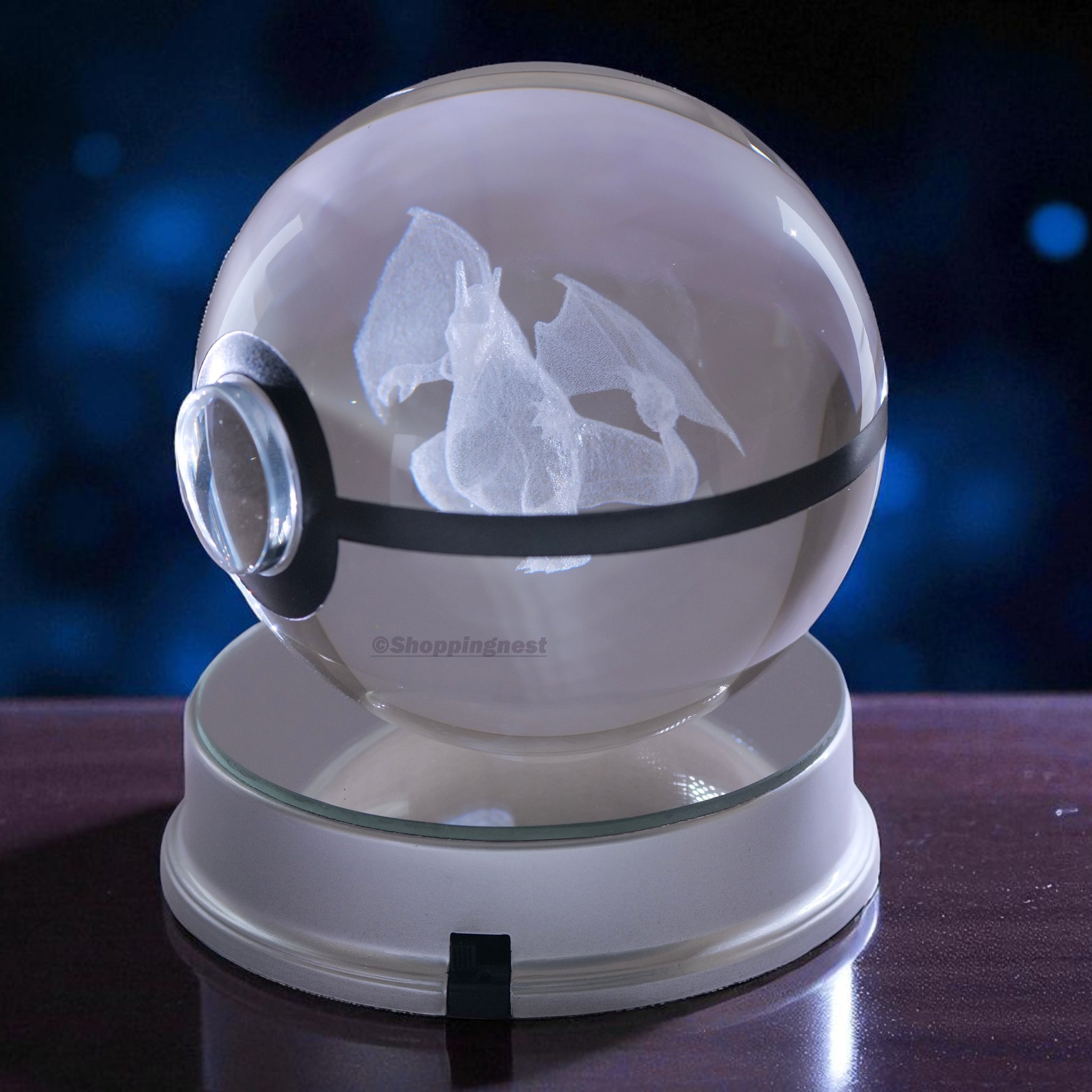 Charizard Crystal Poké Ball 3D  WIithout light image 