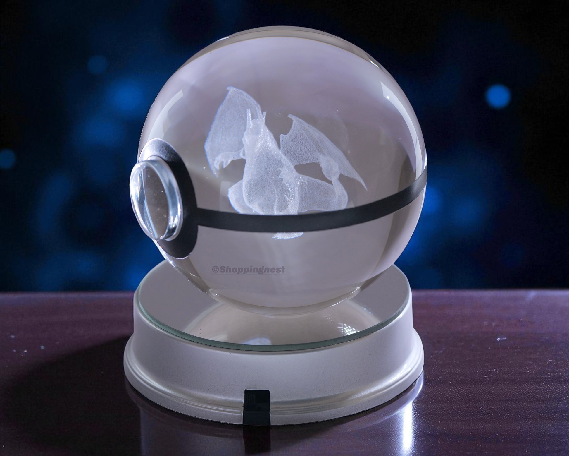 Charizard Crystal Poké Ball 3D  WIithout light image 