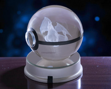 Charizard Crystal Poké Ball 3D  WIithout light image 